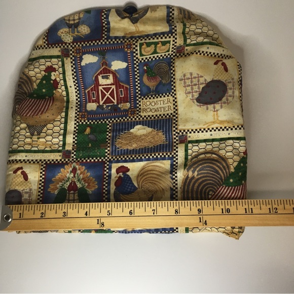 Quilted rooster farmhouse theme Tea cozy - Picture 3 of 5